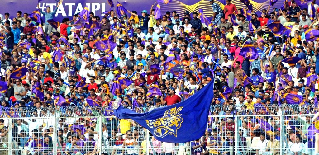 Kolkata : Fan cheer during the IPL 2023 match