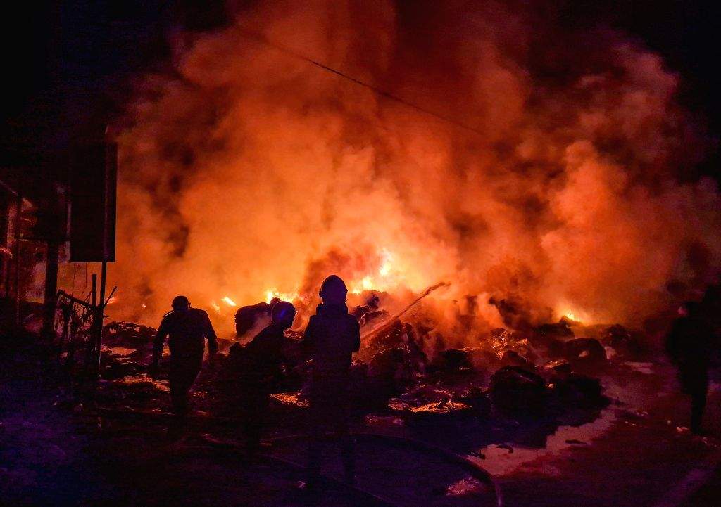 Fire Breaks Out at Scrap Dumping Yard