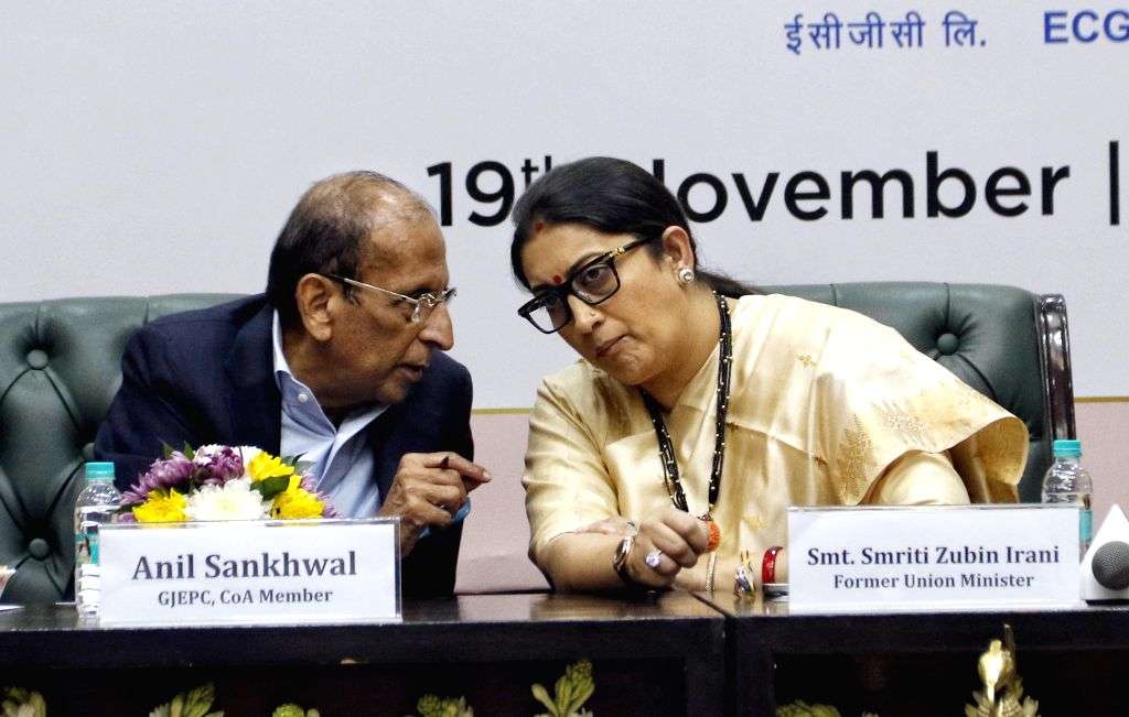 Former Union Minister Smriti Zubin Irani attends the event 'Empowering ...