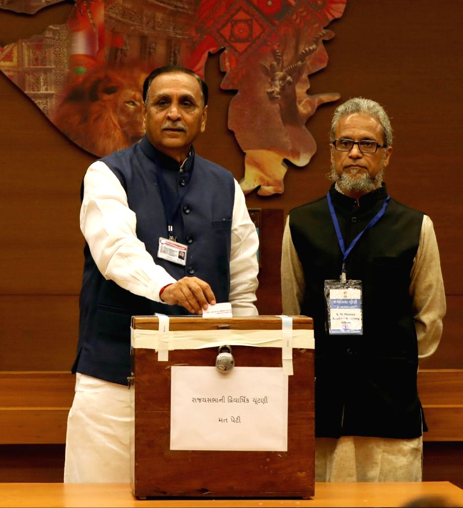 Amit Rupani Rajya Sabha election - Amit Shah, Vijay Rupani