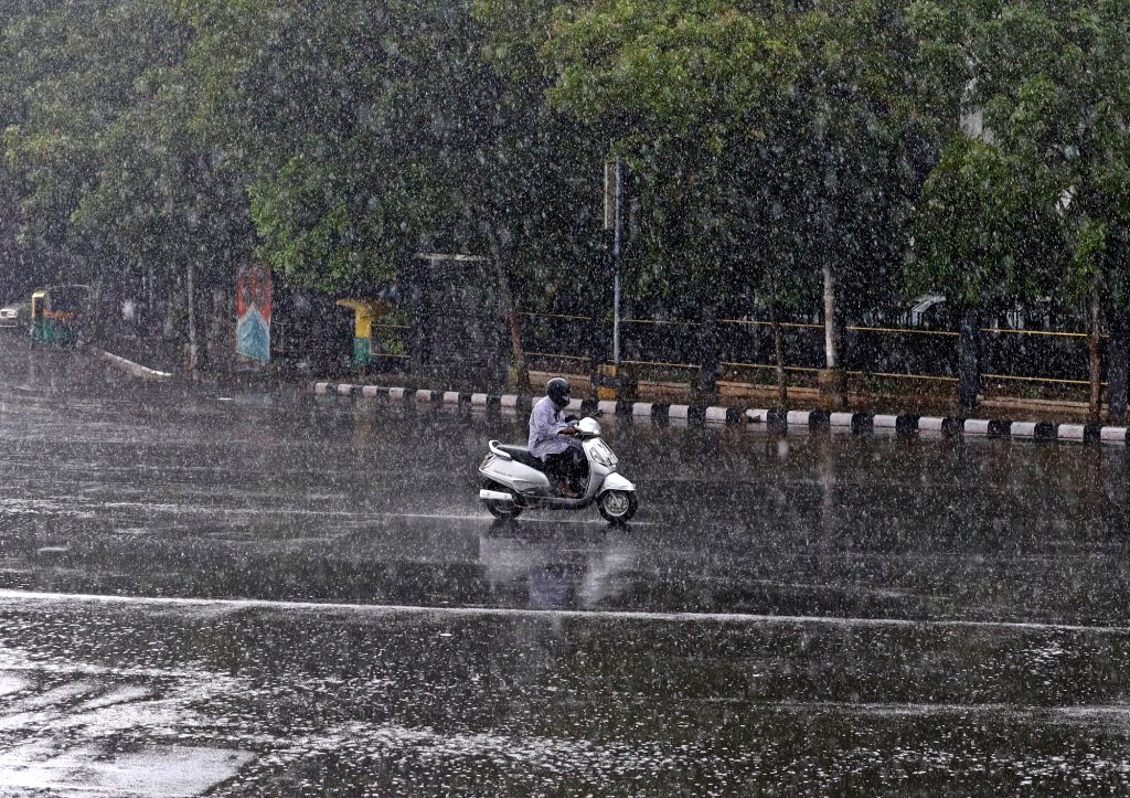 Heavy rain lashed in Bengaluru City, on Wednesday 16th June 2021