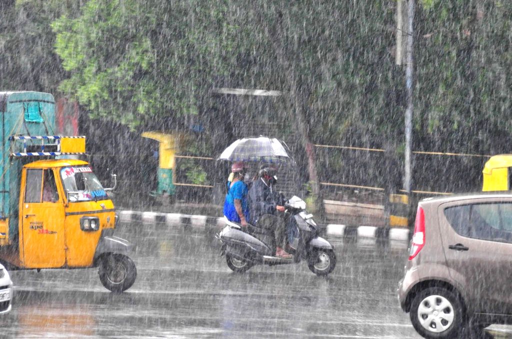 Heavy rain lashed in Bengaluru City, on Wednesday 16th June 2021