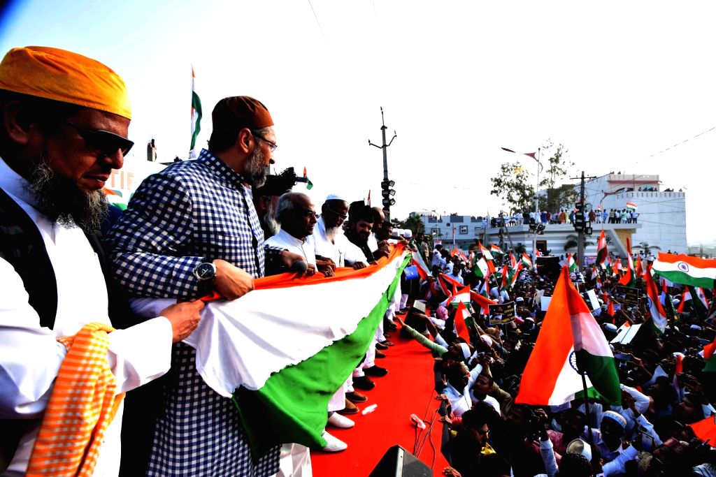 Aimim Rally Sea of humanity at 'Tiranga rally' in Hyderabad