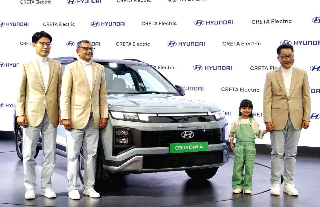 Hyundai Motor India Limited CEO Unsoo Kim unveils the Creta Electric at ...