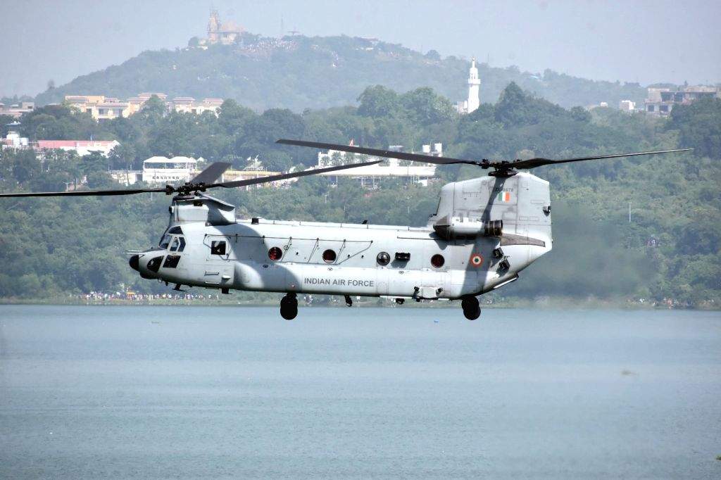 Indian Air Force’s (IAF) 'Surya Kiran' aerobatic team performs during ...