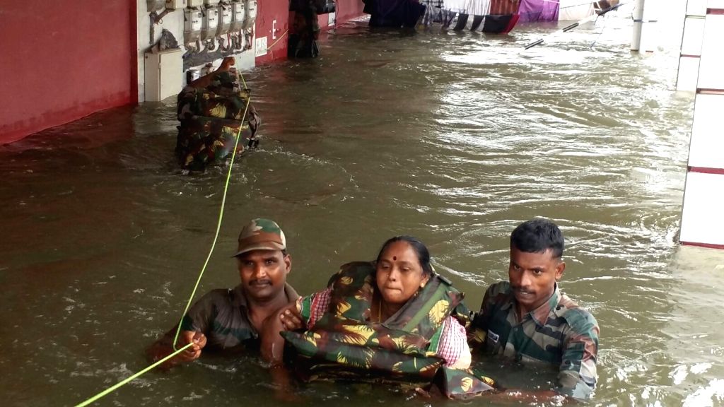 Rescue operations in flood affected Chennai