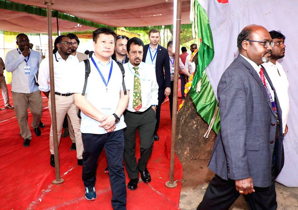 Visiting Delegates International Delegates Visit Polling Stations During Assembly Election