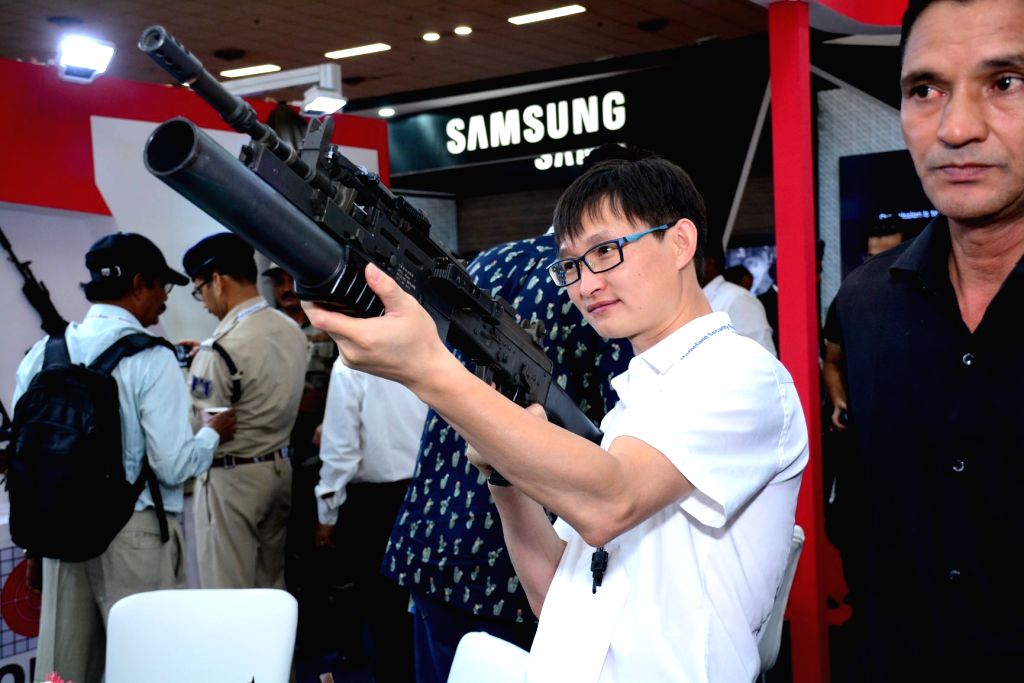 International Police Expo 2019 underway at Pragati Maidan, in New Delhi on July 19, 2019. ing manufacturers and technology players from Singapore, Israel, Korea, Taiwan, China, UK, ...