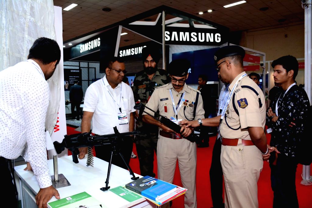 International Police Expo 2019 underway at Pragati Maidan, in New Delhi on July 19, 2019. ing manufacturers and technology players from Singapore, Israel, Korea, Taiwan, China, UK, ...