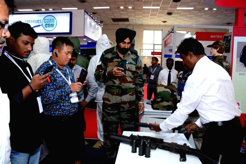 International Police Expo 2019 underway at Pragati Maidan, in New Delhi on July 19, 2019. ing manufacturers and technology players from Singapore, Israel, Korea, Taiwan, China, UK, ...