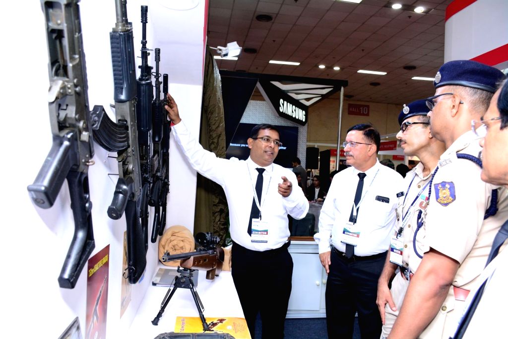 International Police Expo 2019 underway at Pragati Maidan, in New Delhi on July 19, 2019. ing manufacturers and technology players from Singapore, Israel, Korea, Taiwan, China, UK, ...
