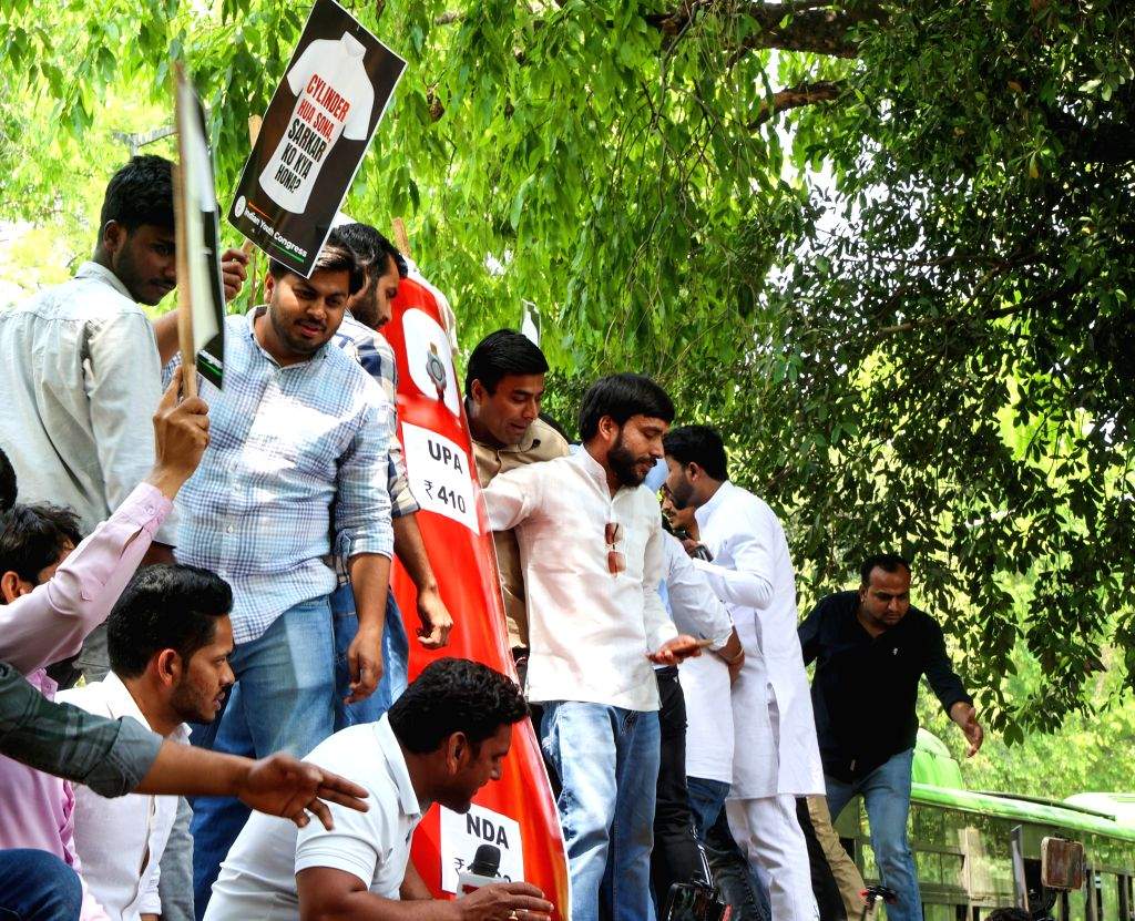 Iyc Rally IYC stages protest against fuel price surge