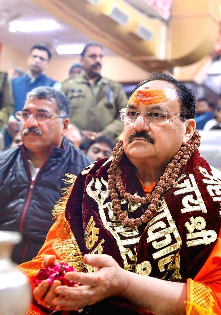 J. P. Nadda Offers Prayers at Mahakaleshwar Temple