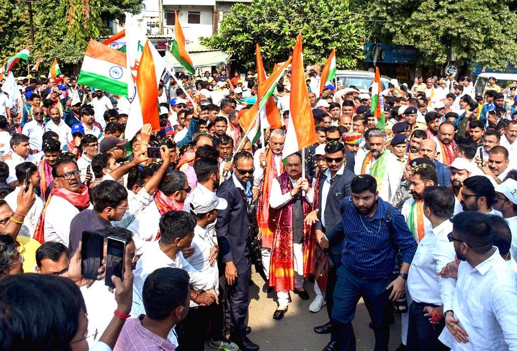 JP Nadda Participates in Unity March