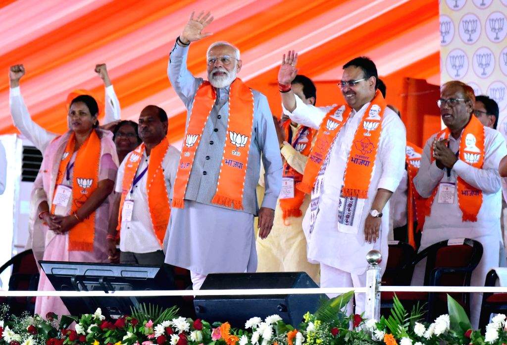 Modi Lal Karauli : Prime Minister Narendra Modi with Rajasthan Chief Minister ...