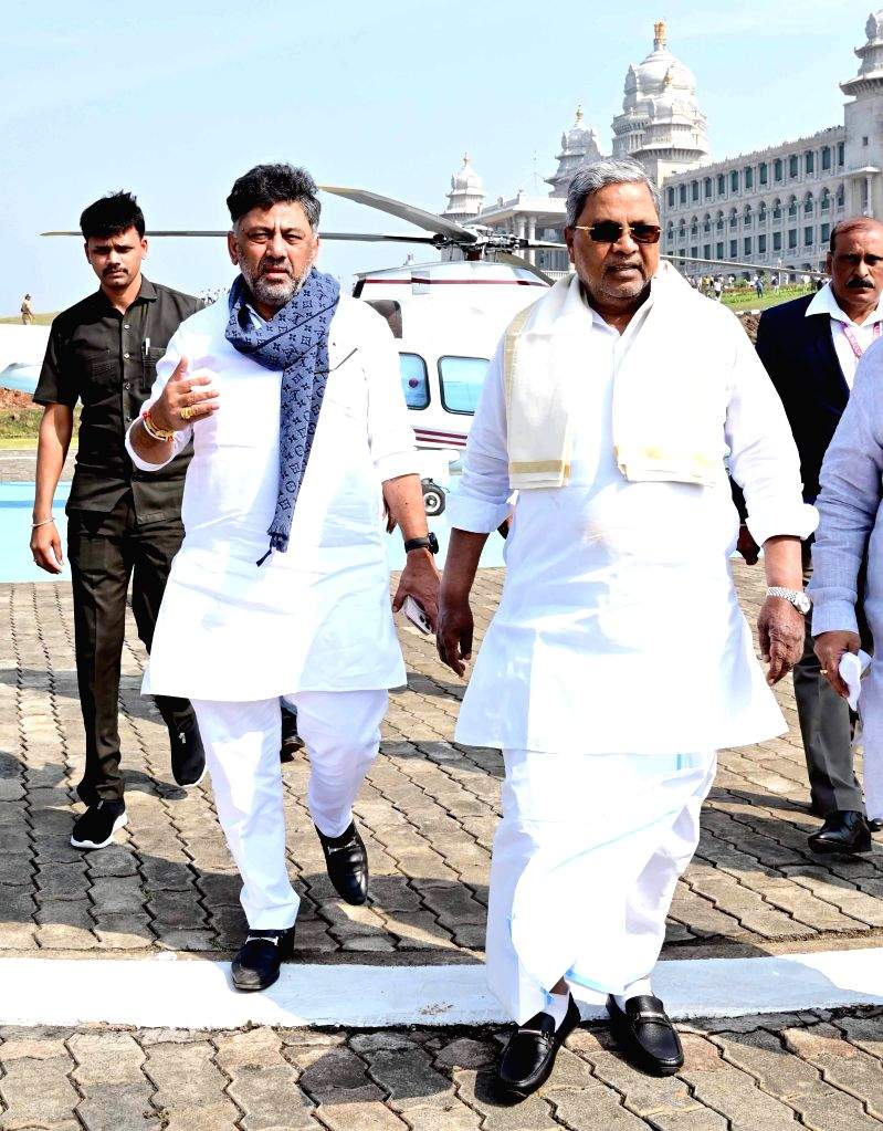 Karnataka Chief Minister Siddaramaiah and Deputy Chief Minister DK ...