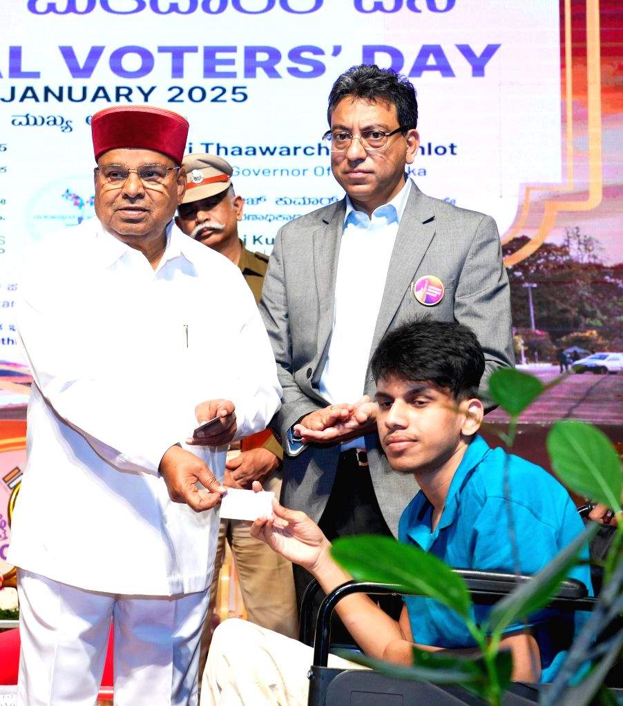 Karnataka Governor Thaawar Chand Gehlot a programme on National Voters Day