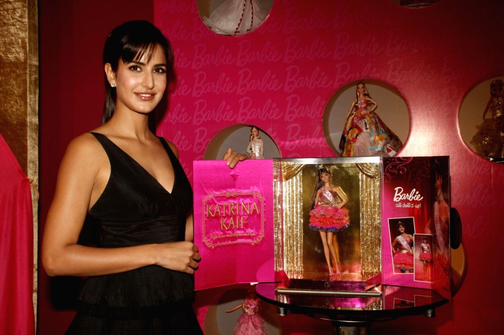Katrina Kaif at the unveiling of Katrina Barbie doll.