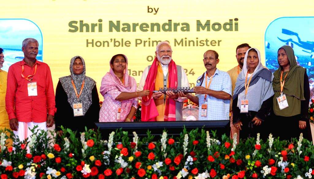Prime Minister Narendra Modi during the inauguration and foundation ...