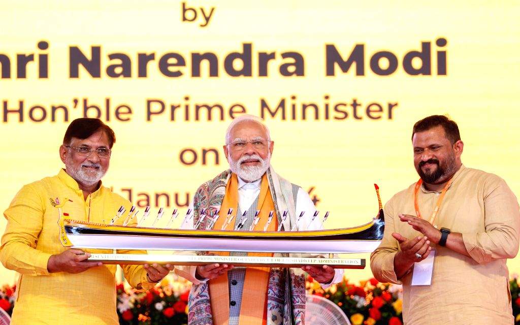 Prime Minister Narendra Modi during the inauguration and foundation ...