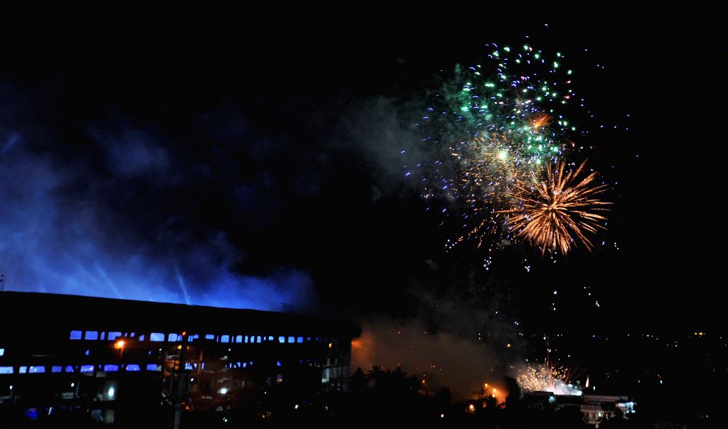 Fireworks show at IPL inauguration ceremony