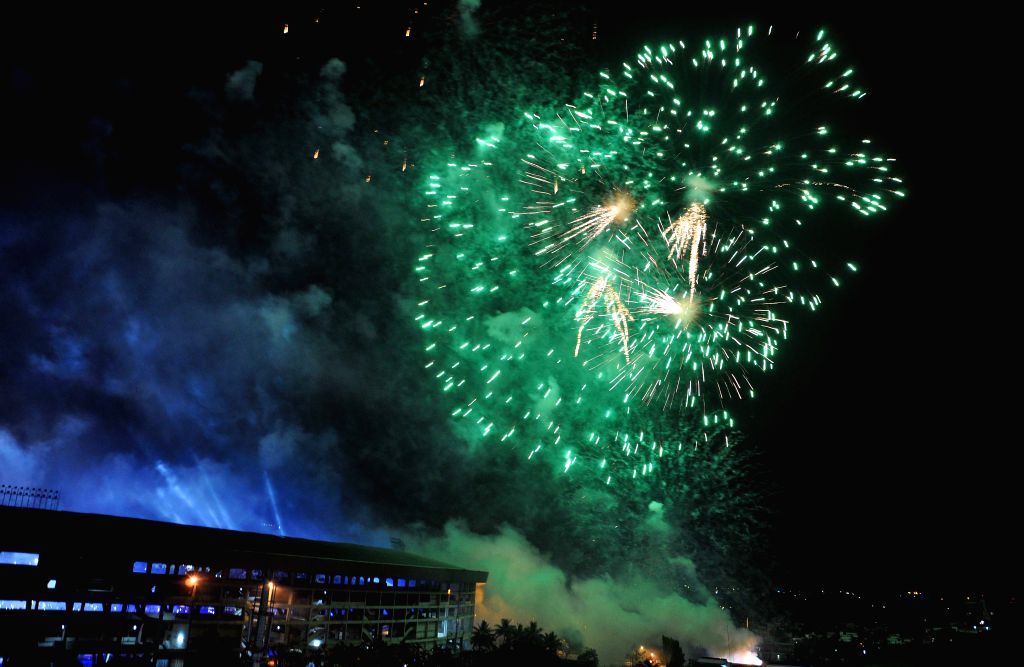 Fireworks show at IPL inauguration ceremony