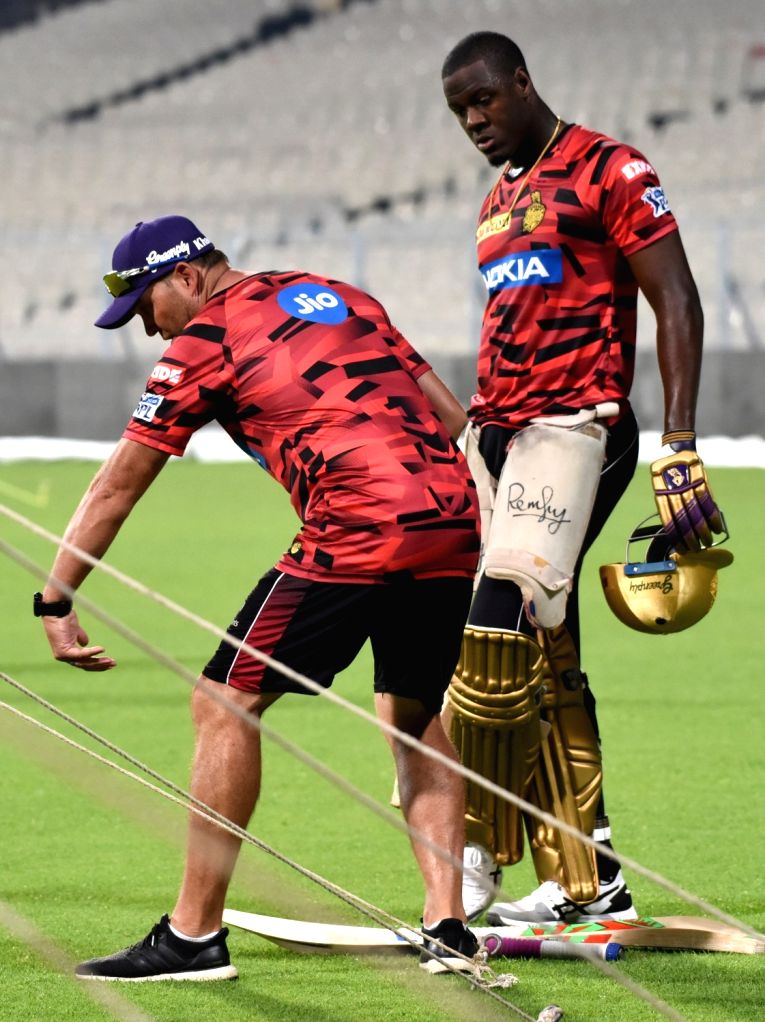 Kolkata Knight Riders practice session