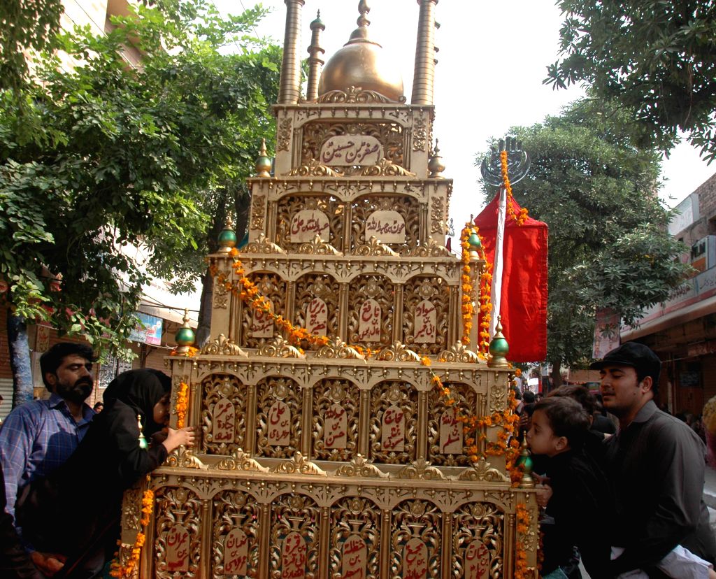 Religious procession on the 9th day of the holy Islamic month of Muharram
