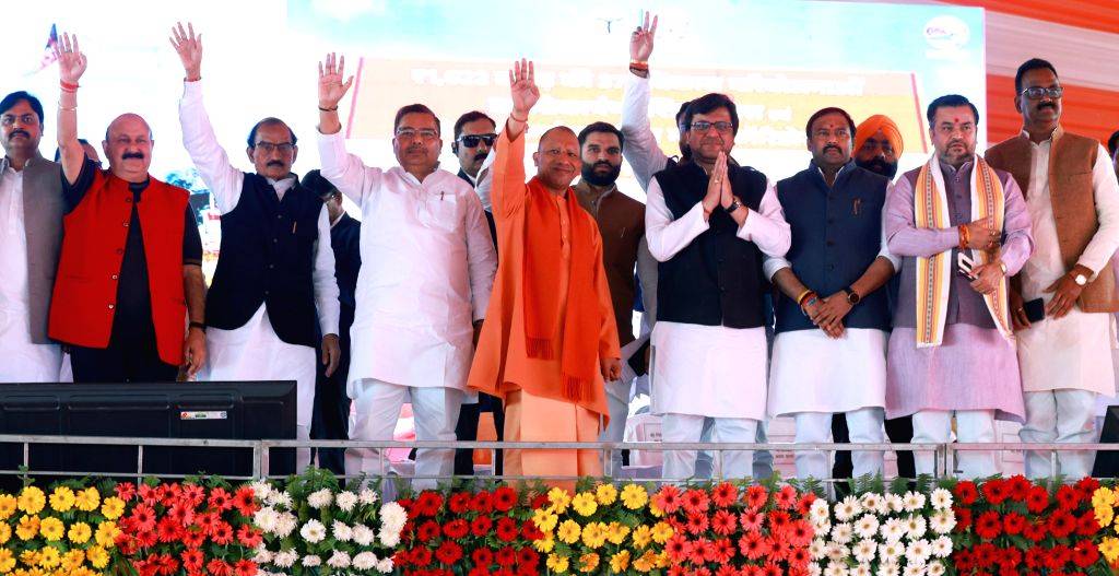 Lakhimpur Kheri: UP CM Yogi Adityanath lays the foundation stone for ...