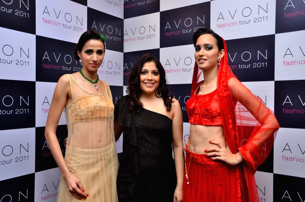 Leading models at Avon fashion show