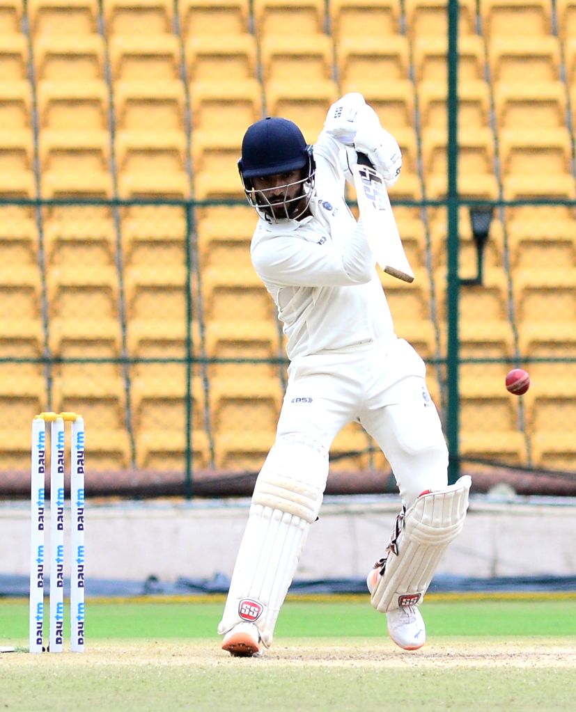 Bengaluru Madhya Pradesh Batsman Rajat Patidar Plays A Shot bengaluru-madhya-pradesh-batsman-rajat-patidar-plays-a-shot
