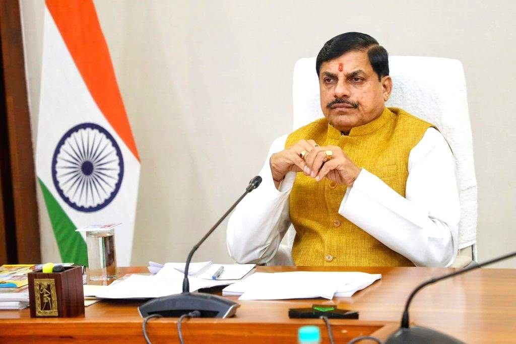 Madhya Pradesh CM Mohan Yadav chairs a meeting with district collectors ...