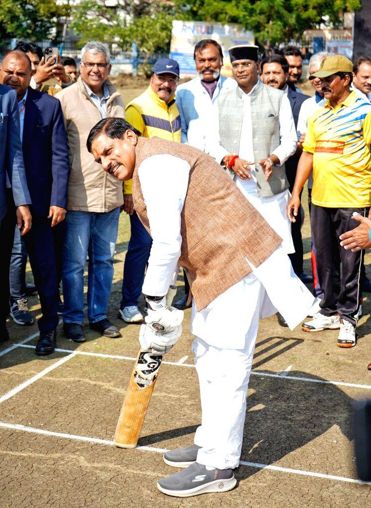 Madhya Pradesh CM Mohan Yadav inaugurates the Inter Press Cricket ...