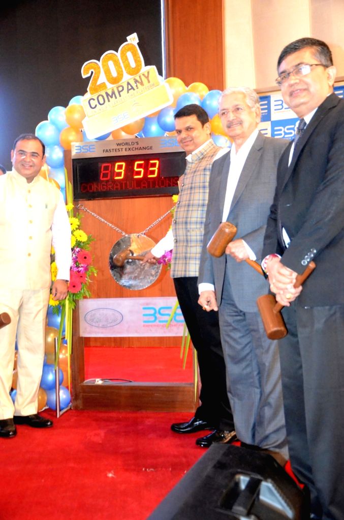 Bell ringing ceremony at the listing of 200 companies on BSE - Devendra ...