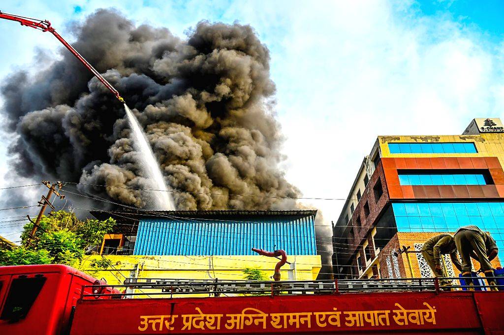 Massive Fire Breaks Out at Pant Factory