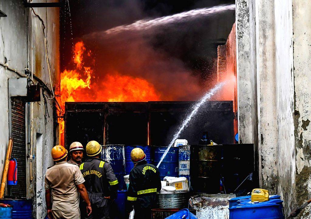 Massive Fire Breaks Out at Pant Factory