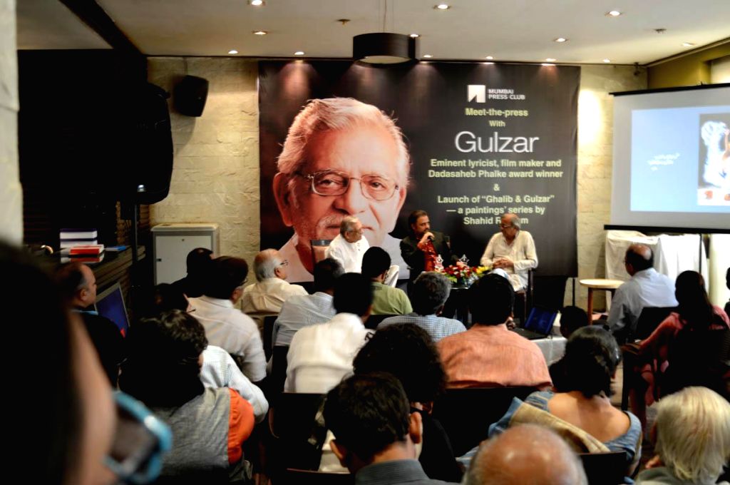 Gulzar Rasheed Hanfi Launch of painting series Ghalib & Gulzar