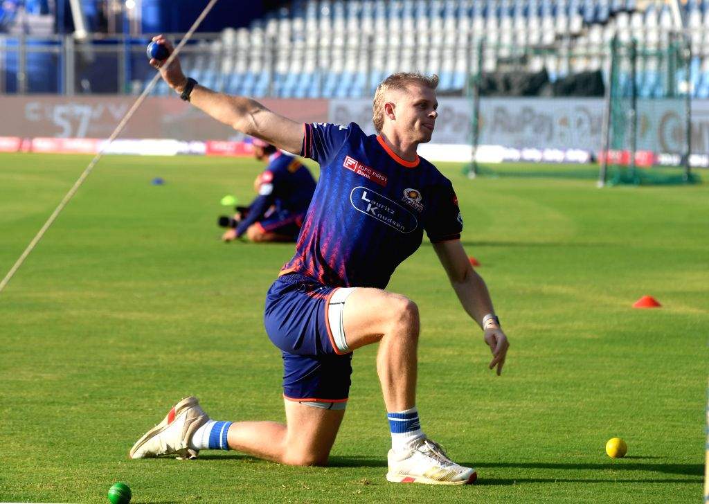 Ipl Practice Session Practice Session Ahead of the IPL Match Between MI and SRH