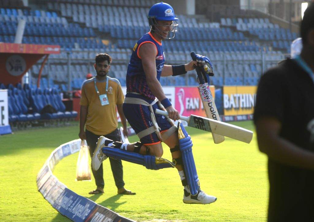 Ipl Practice Session Practice Session Ahead of the IPL Match Between MI and SRH