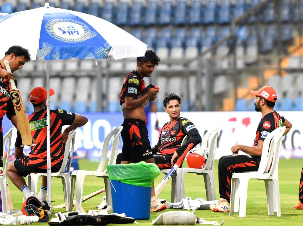 Ipl Practice Session Practice Session Ahead of the IPL Match Between MI and SRH