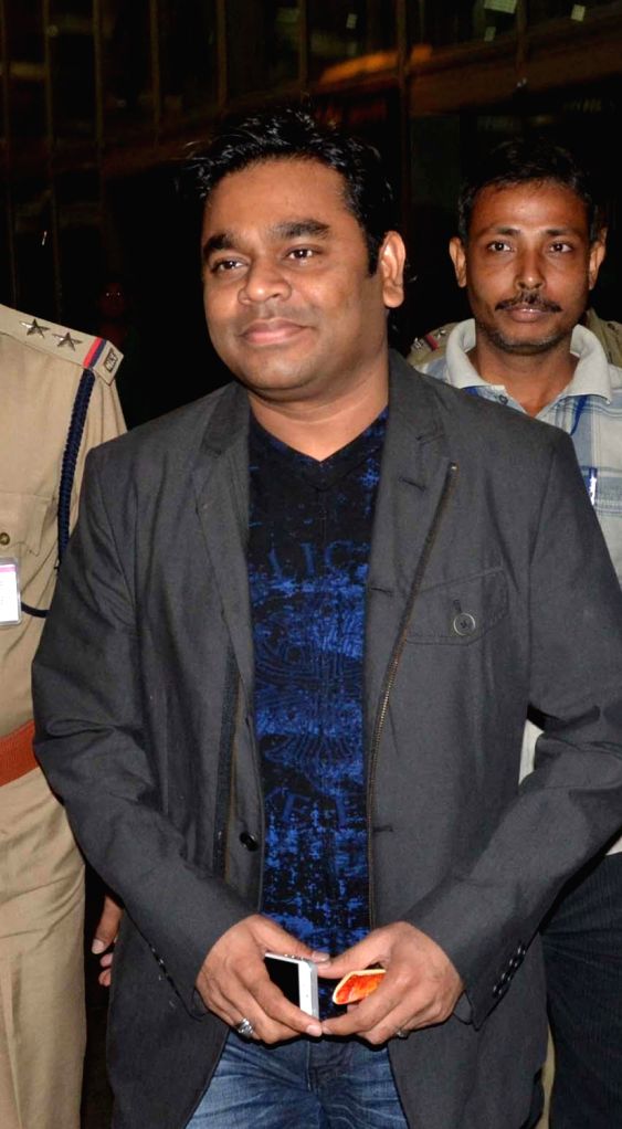 Music director A R Rahman arrives at Netaji Subhash Airport