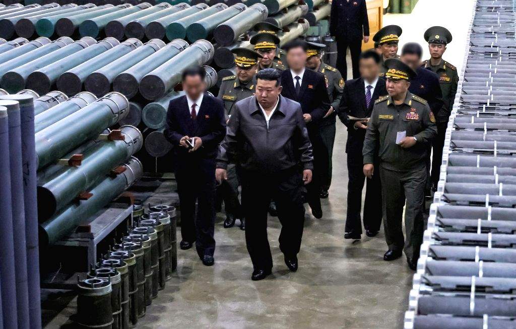 N.K. leader inspects munitions industrial enterprises - Kim Jong-un, North Korea, KCNA, munitions industry, weapons production, Pyongyang, military, Yonhap, IANS