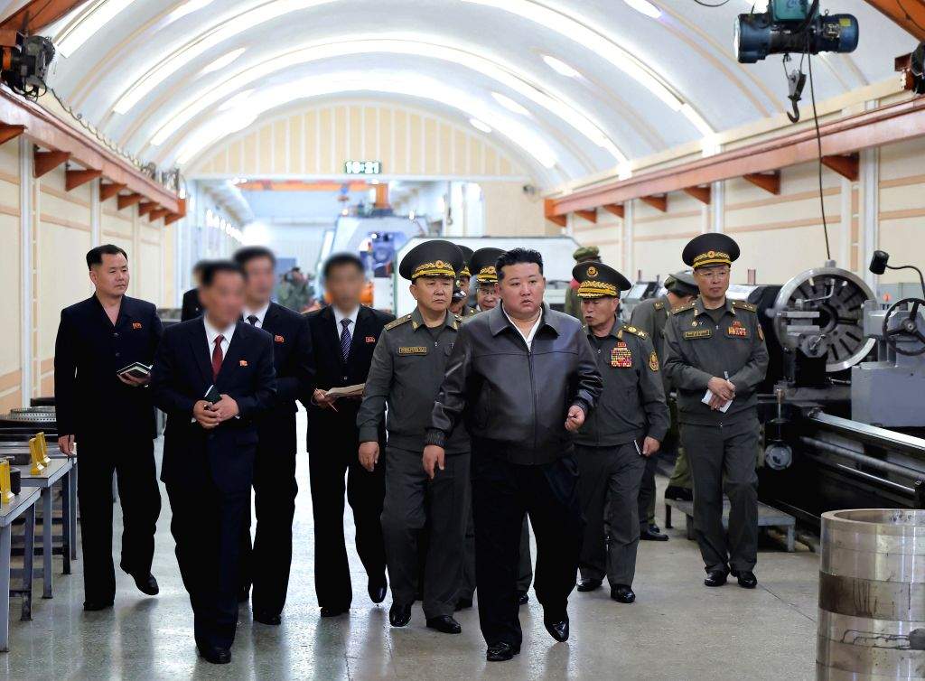 N.K. leader inspects munitions industrial enterprises - Kim Jong-un, North Korea, KCNA, munitions industry, weapons production, Pyongyang, military, Yonhap, IANS