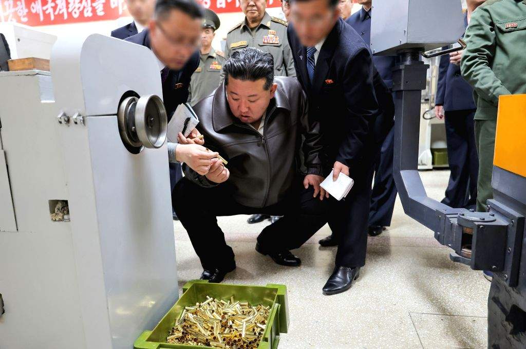 N.K. leader inspects munitions industrial enterprises - Kim Jong-un, North Korea, KCNA, munitions industry, weapons production, Pyongyang, military, Yonhap, IANS