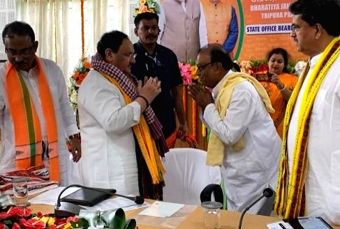 J.P. Nadda arrives in Tripura on 2-day visit