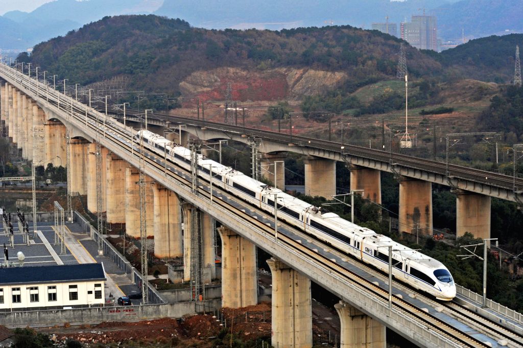 Nanjing (China): High-speed train