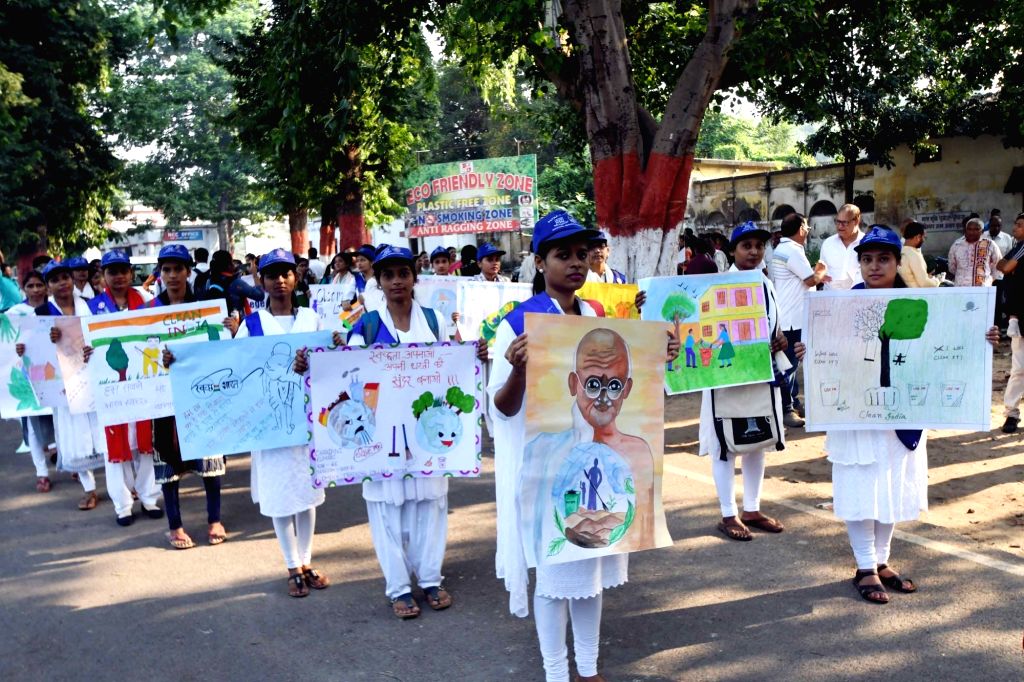 NCC cadets participate in an environment awareness rally