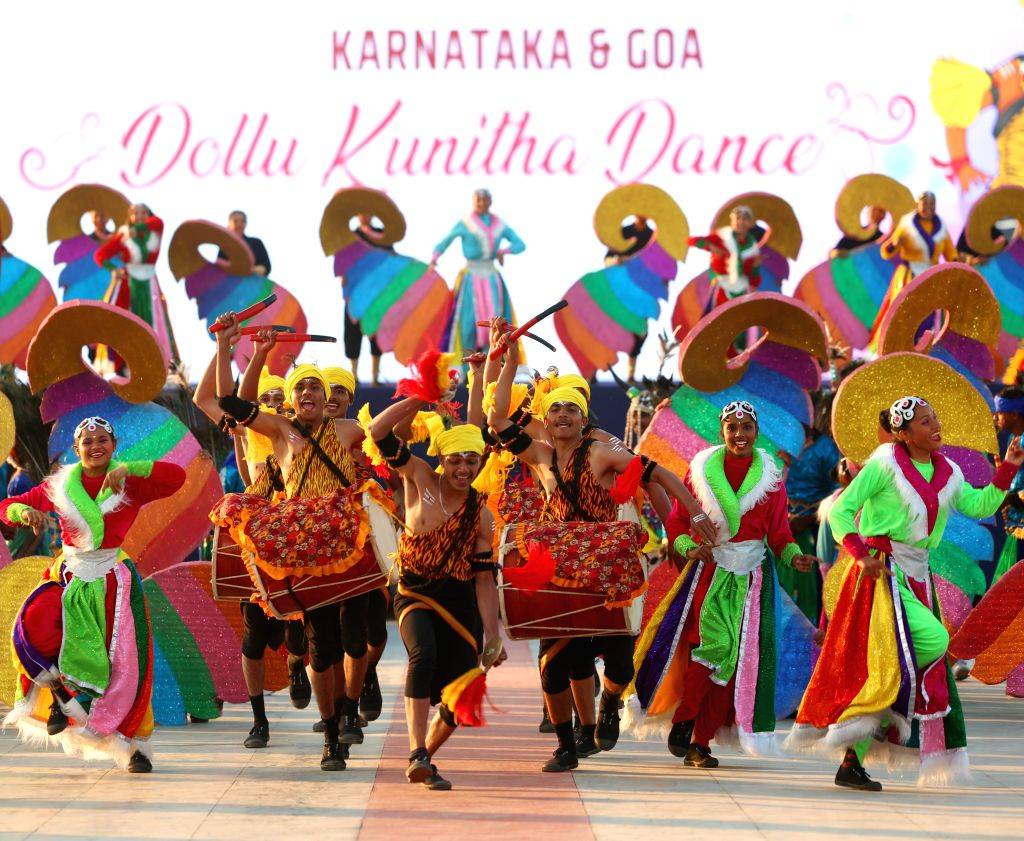 NCC cadets perform during the NCC Rally at Cariappa Ground