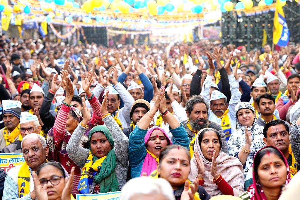 AAP National Convenor Arvind Kejriwal campaigns in support of party ...