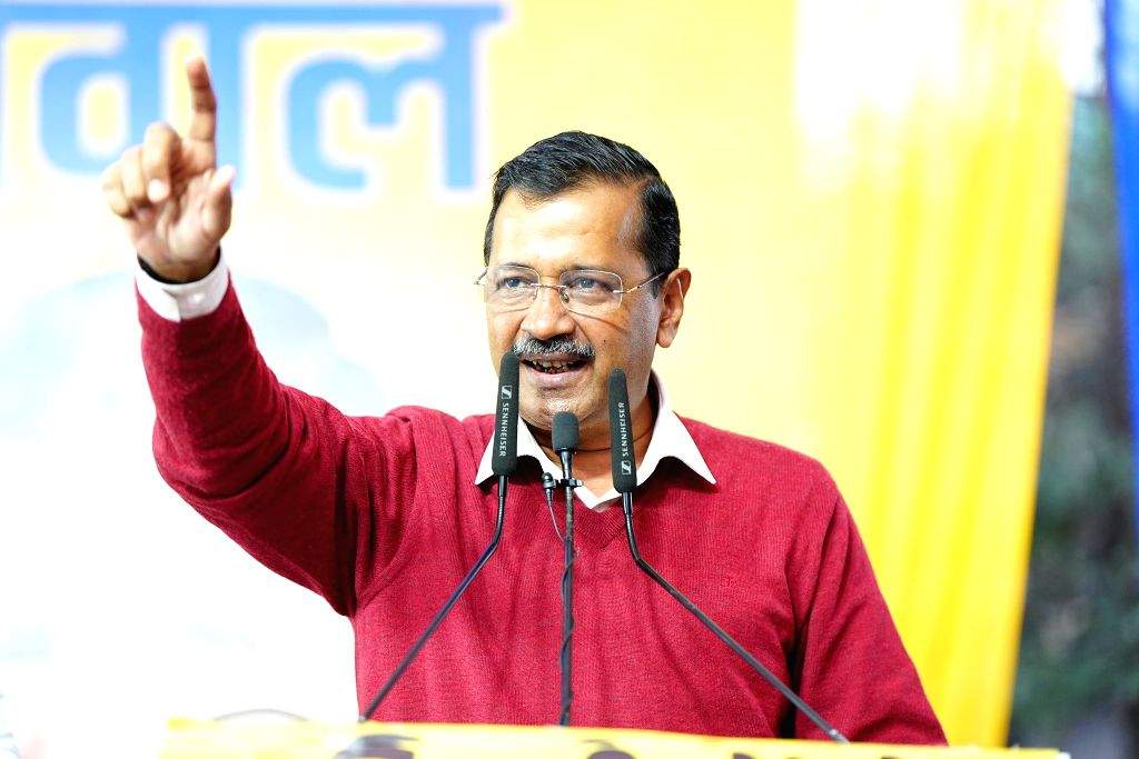 AAP National Convenor Arvind Kejriwal campaigns in support of party ...